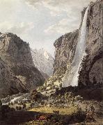Franz Niklaus Konig, The Fall of the Staubbach,dans the Vallee of Lauterbrunnen
